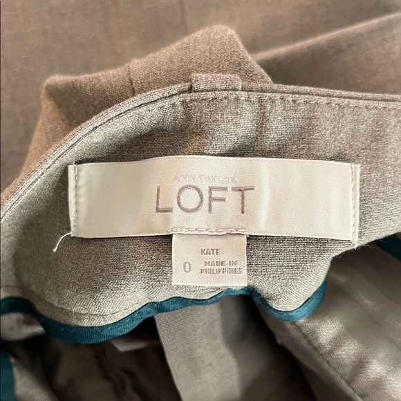LOFT Heather Taupe Trousers - Kate Pant - Picture 2 of 3